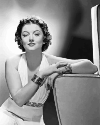 Myrna Loy Paint By Numbers