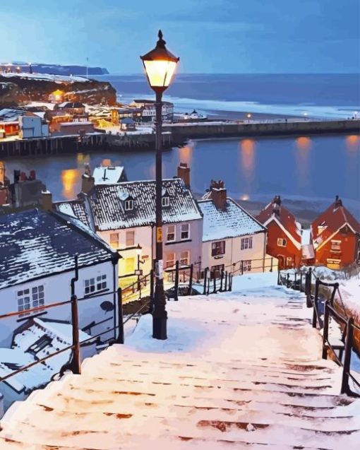 North Yorkshire In Snow Paint By Number