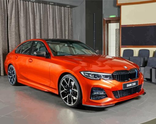 Orange Bmw 3 Paint By Number