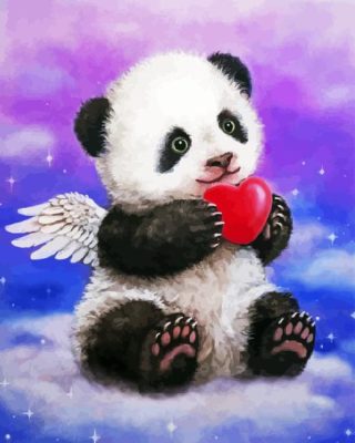 Panda Angel Paint By Numbers