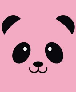 Pink Panda Paint By Number