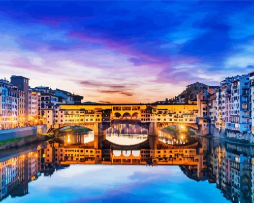 Ponte Vecchio Bridge Paint By Number