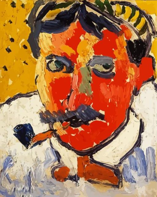 Portrait Of Derain By Maurice Paint By Numbers