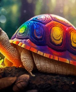 Rainbow Turtle Paint By Number