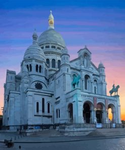 Sacre Coeur At Sunset Paint By Number
