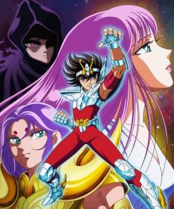 Saint Seiya Anime Paint By Numbers