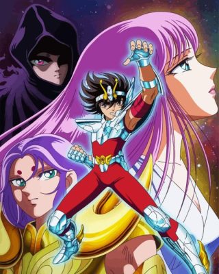 Saint Seiya Anime Paint By Numbers