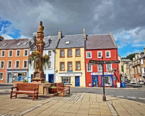 Scottish Borders Jedburgh Paint By Number