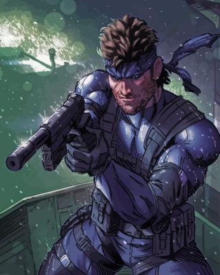 Solid Snake Paint By Numbers