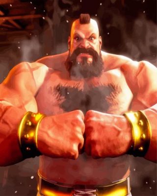 Strong Zangief Paint By Numbers