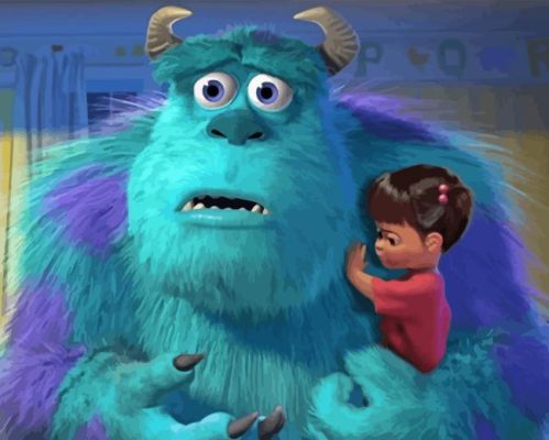 Sulley And Boo Paint By Numbers