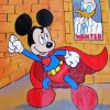 Superman Mickey Mouse Paint By Numbers