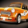 Vintage Trabant Car Paint By Numbers