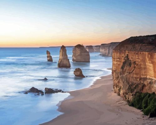 Warrnambool Beach Paint By Number